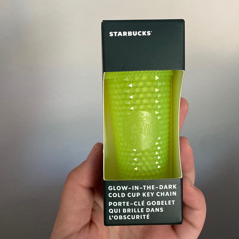 Starbucks glow in the dark key chain cup